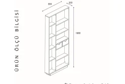 Ackerman Bokhylle 80 cm