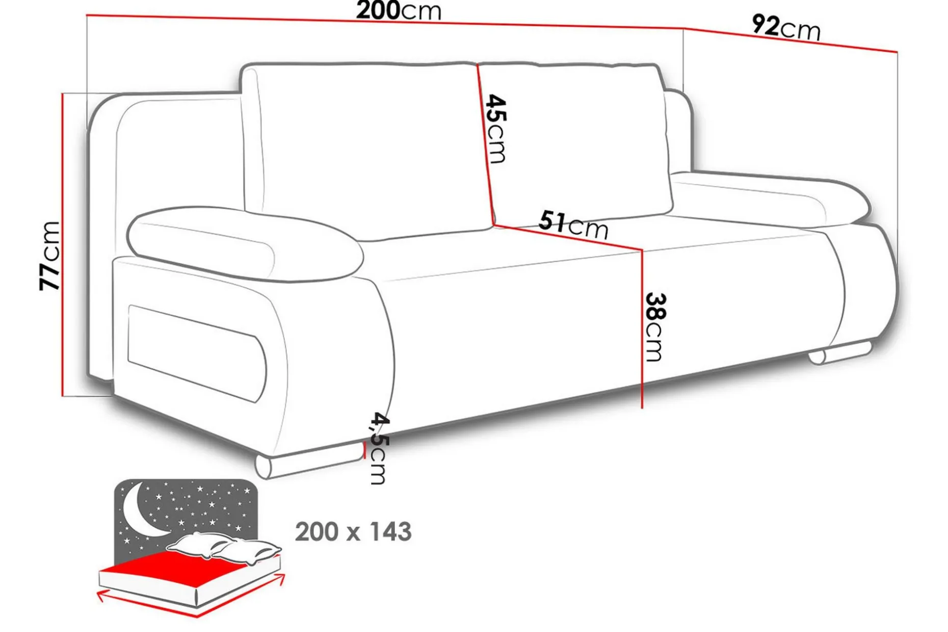 Adelma Sovesofa