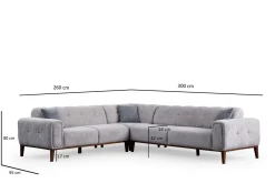 Adelphe 4-seters Sofa med Divan