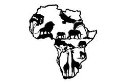 African 2 Veggdekor