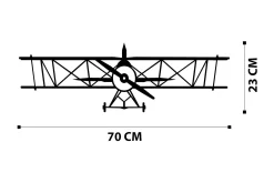 Airplanemetal Decor Veggdekor