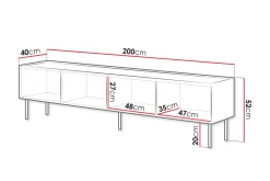 Akie TV-benk 200 cm