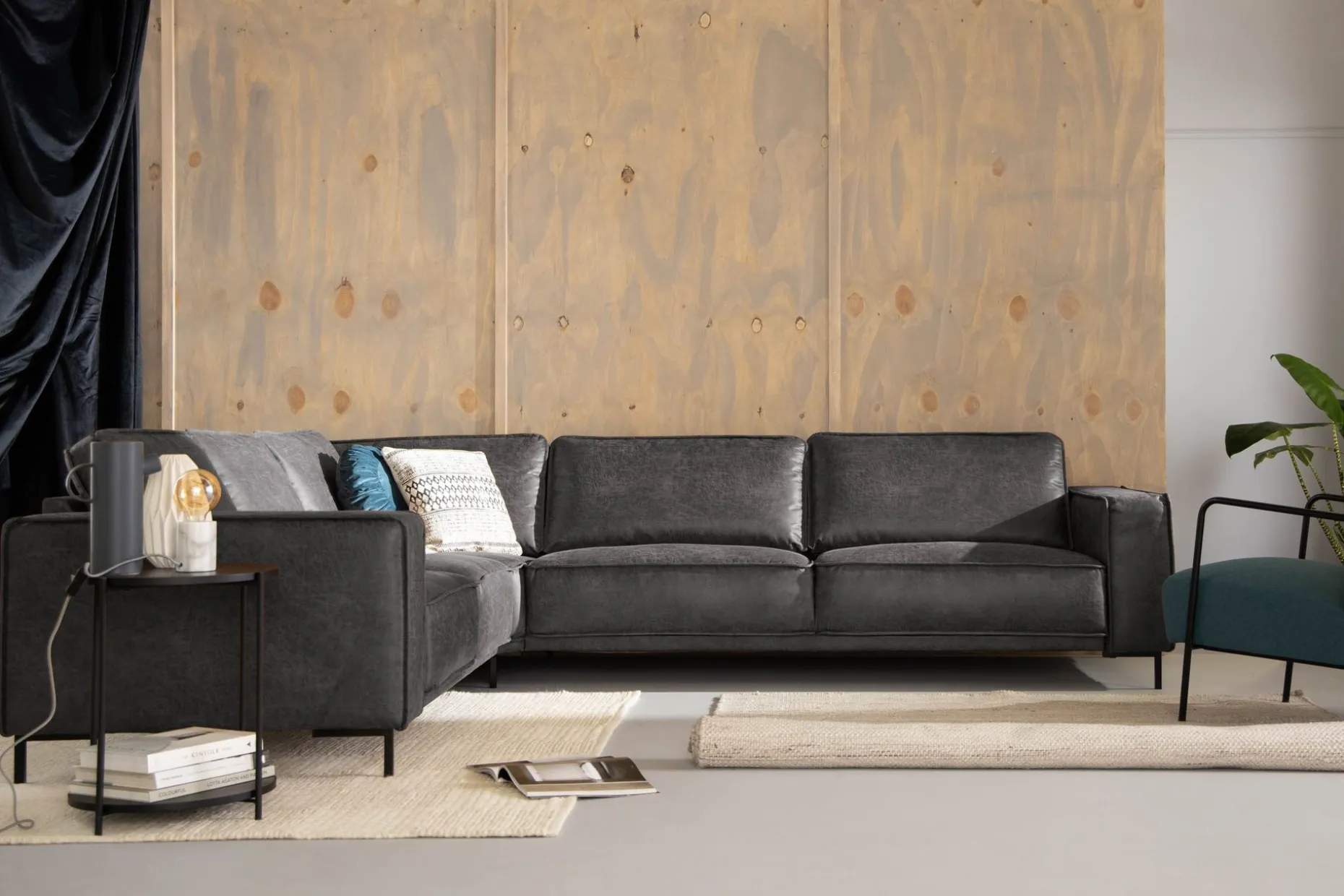 Akron Hjørnesofa Bonded Lær