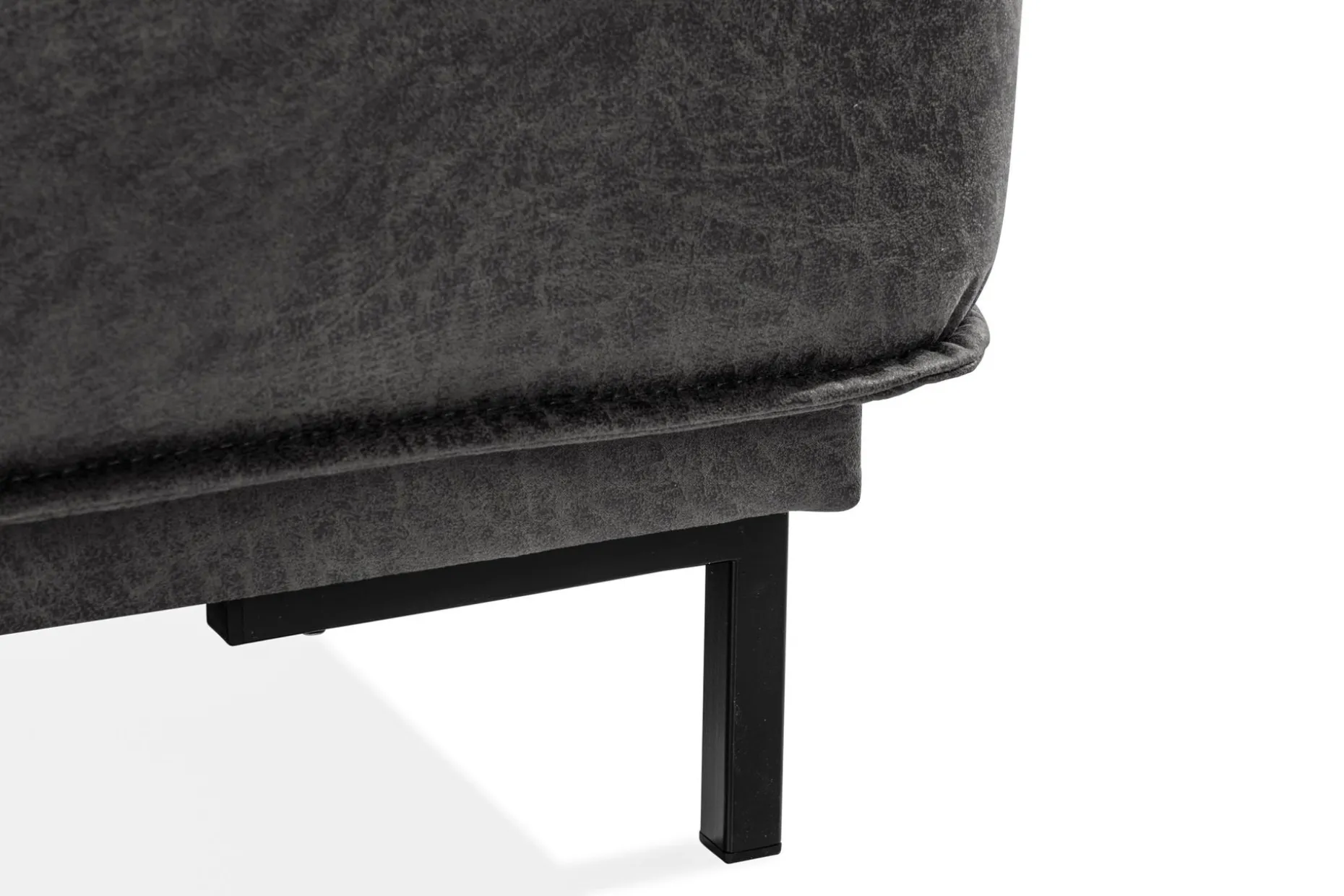 Akron 2-seter Sofa med Divan Høyre Bonded Lær
