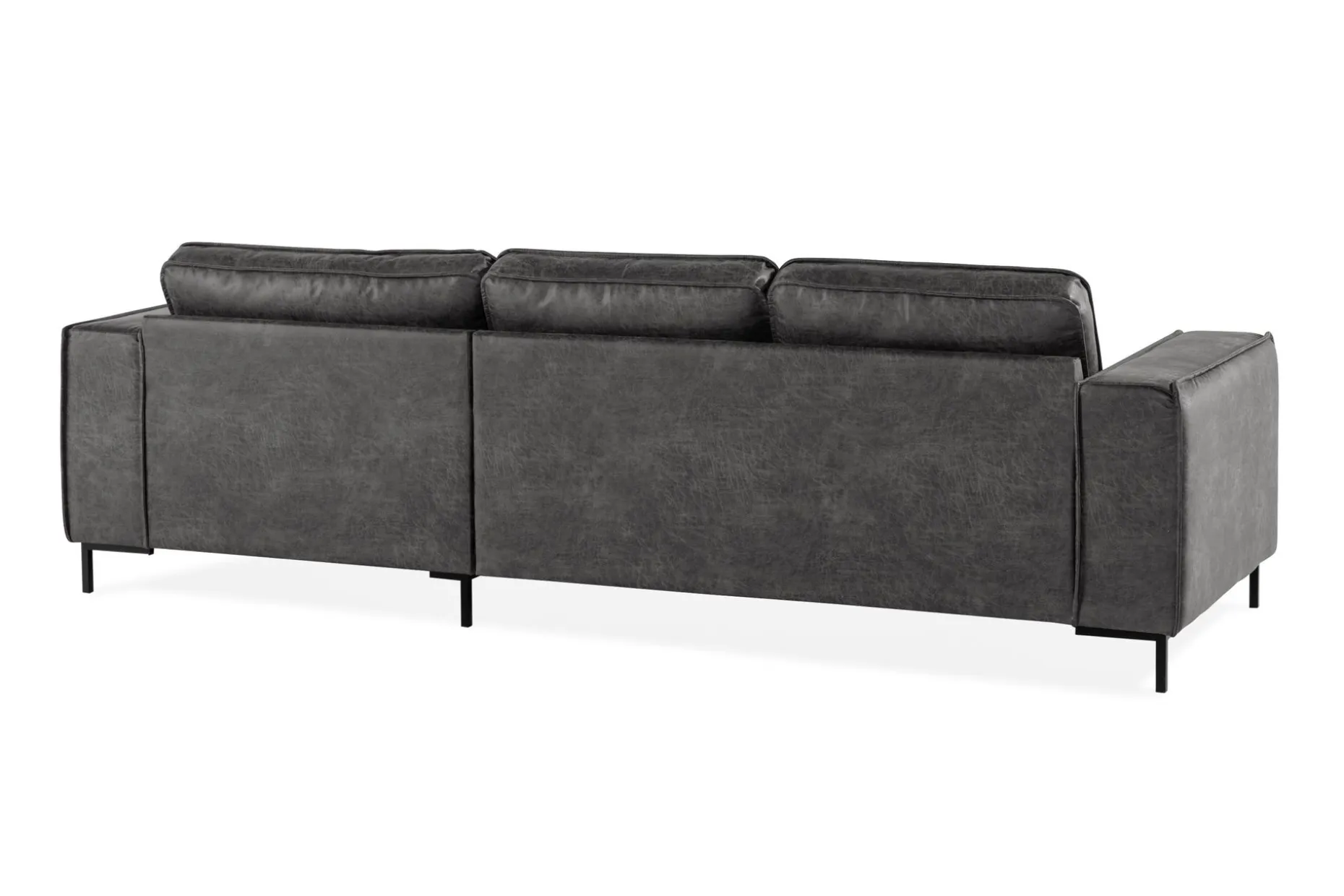 Akron 2-seter Sofa med Divan Høyre Bonded Lær
