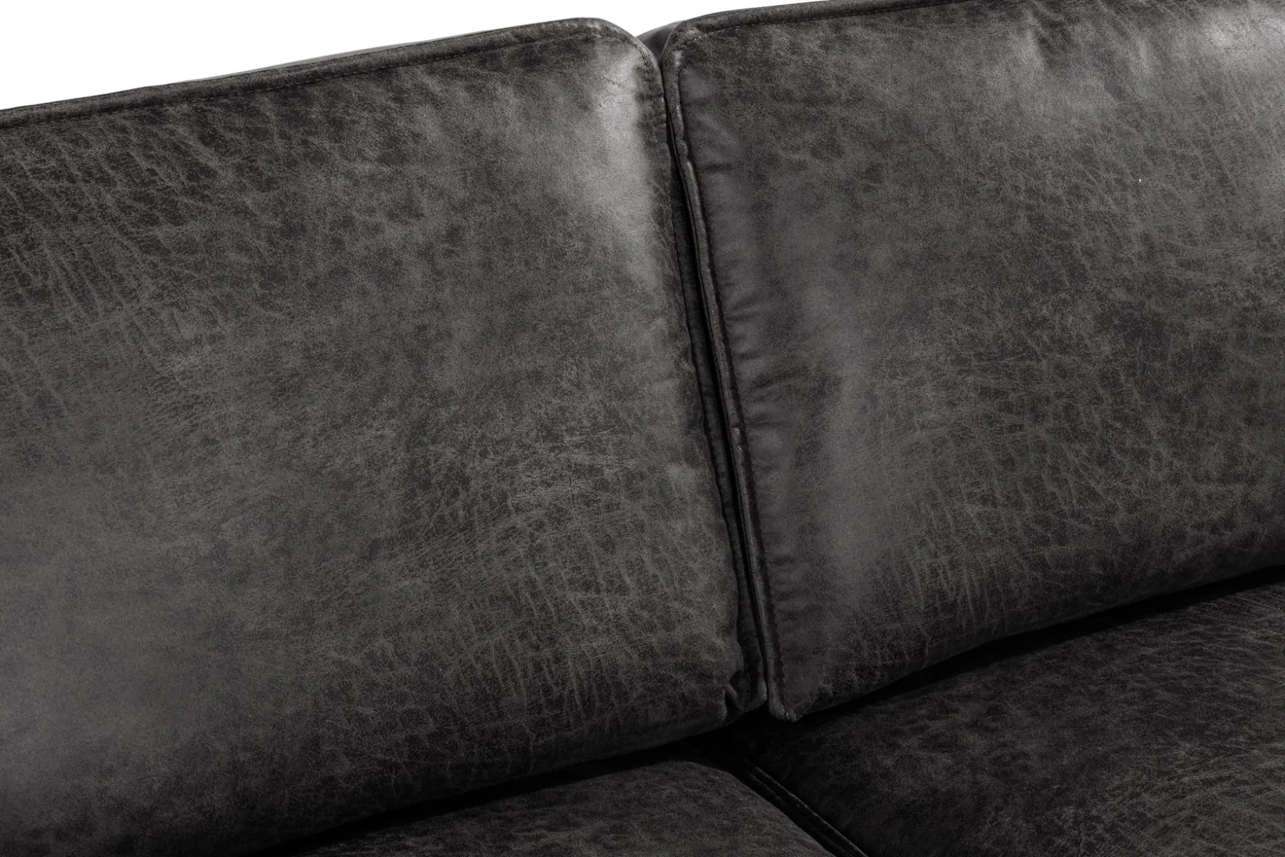Akron 2-seter Sofa med Divan Høyre Bonded Lær