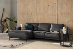 Akron 2-seter Sofa med Divan Venstre Bonded Lær