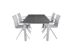 Albany Forlengbar Spisegruppe 152cm + 4 Alina Stoler
