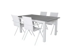 Albany Forlengbar Spisegruppe 152cm + 4 Alina Stoler