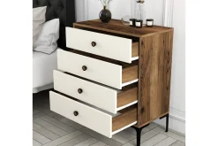 Ameias Kommode 76x90,7 cm Brun/Beige