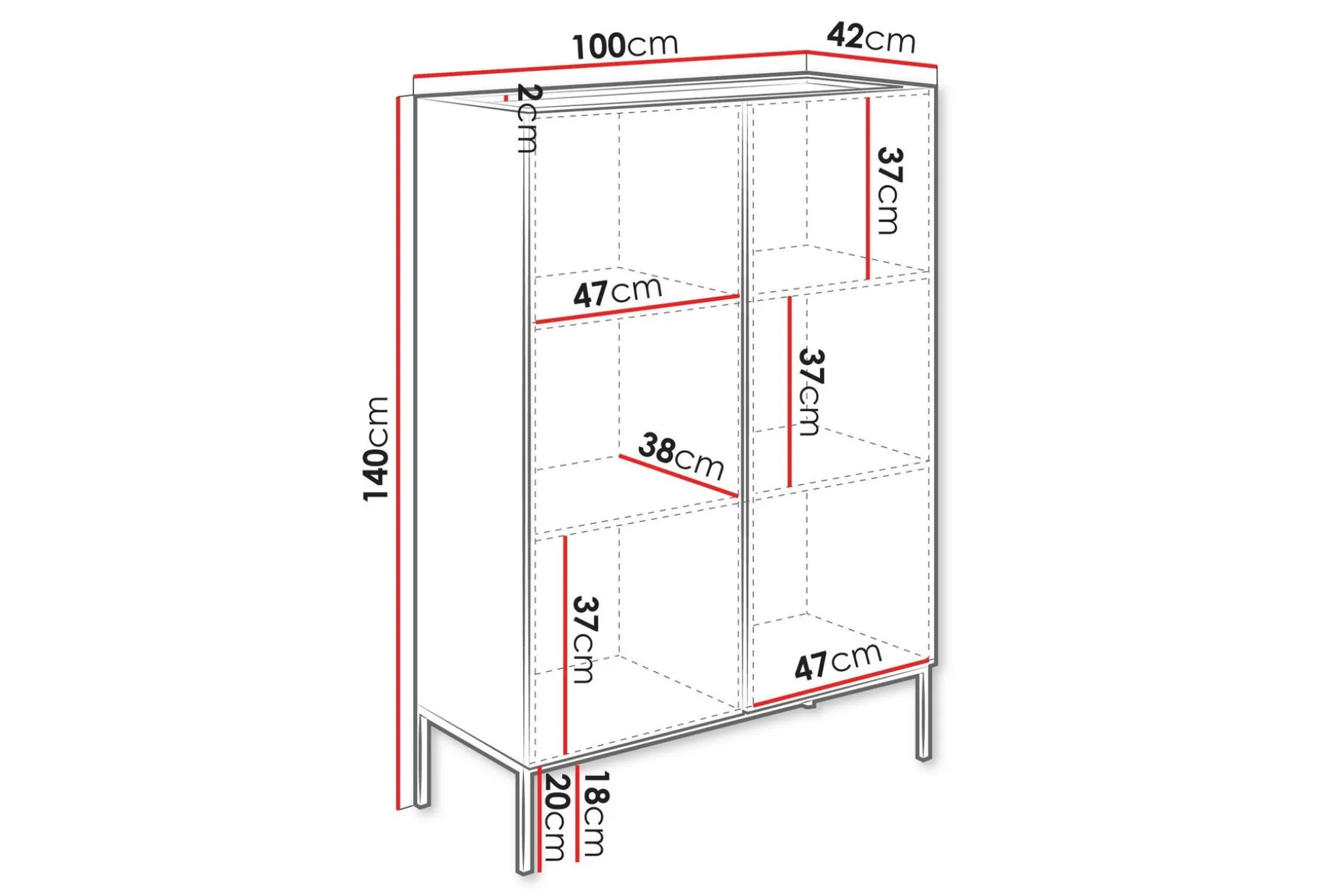 Amelus Kommode 100 cm