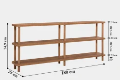Andifli Bokhylle 180x74,9 cm