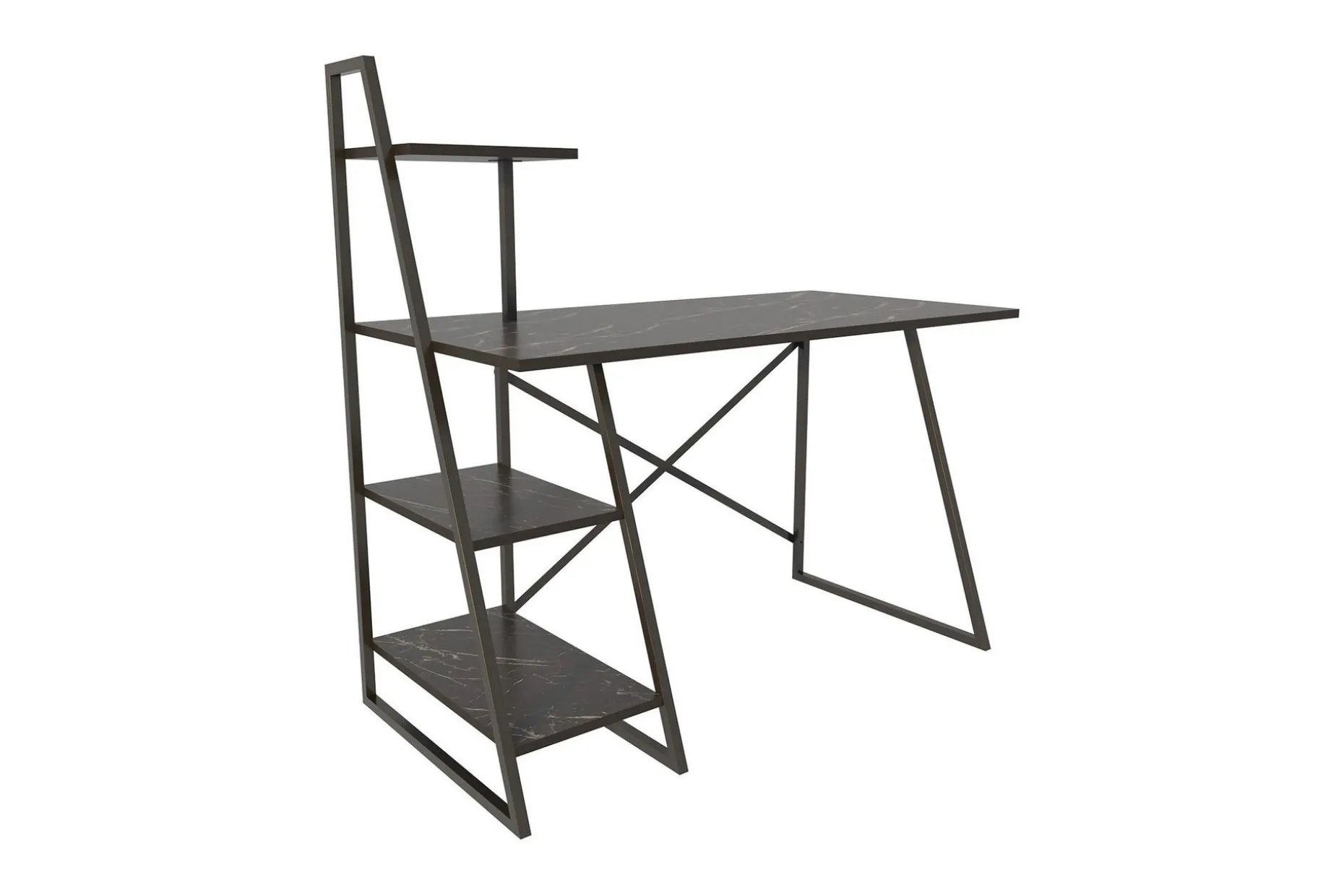 Andifli Skrivebord 60x120x120 cm med oppbevaring