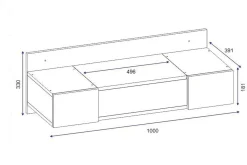 Andifli Sminkbord 100 cm
