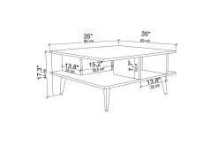 Andifli Sofabord 89x44x89 cm