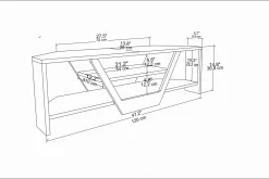 Andifli Tv-benk 120x36,8 cm