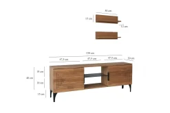 Andifli Tv-møbelsett 50x15 cm