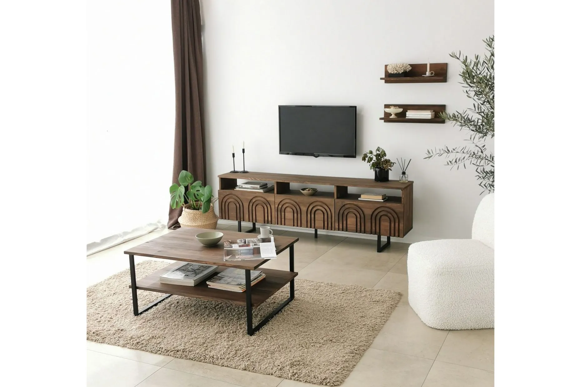 Andifli Tv-møbelsett 50x15 cm