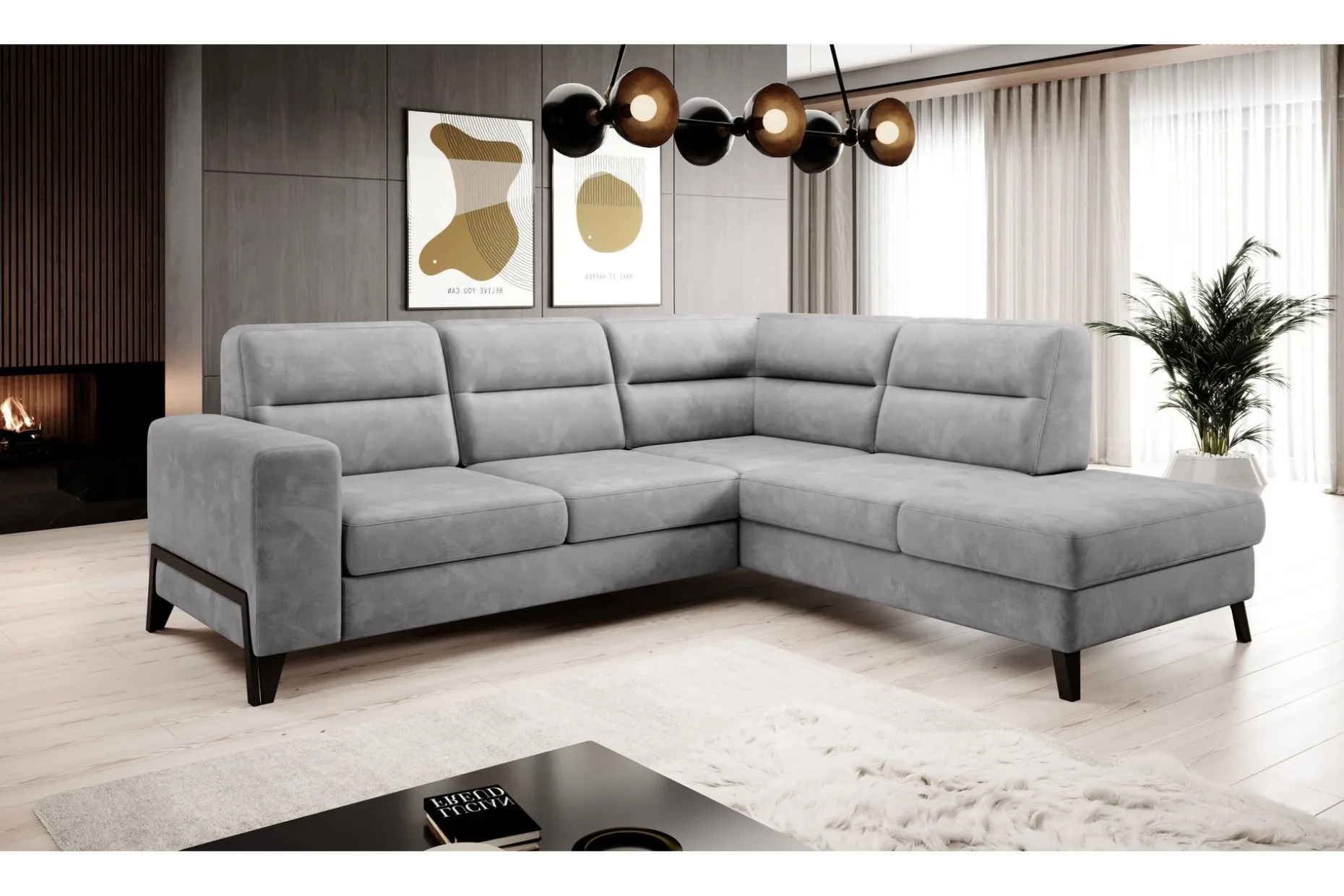 Anglika Sofa m. Sjeselong 4-seters