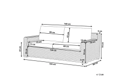 Apriliana 2-seters sofa