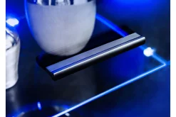 Apryl Modern TV mediamøbel med vitrineskap og LED-belysning