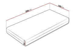 Arigna Fjærmadrass 100x200 cm