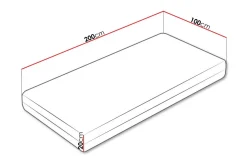 Arigna Fjærmadrass 100x200 cm