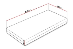 Arigna Skummadrass 100x200 cm