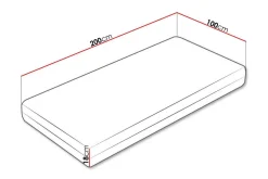 Arigna Skummadrass 100x200 cm