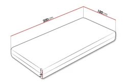 Arigna Skummadrass 100x200 cm