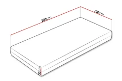 Arigna Skummadrass 100x200 cm