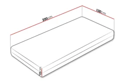 Arigna Skummadrass 100x200 cm