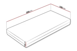 Arigna Skummadrass 100x200 cm