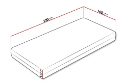Arigna Skummadrass 100x200 cm