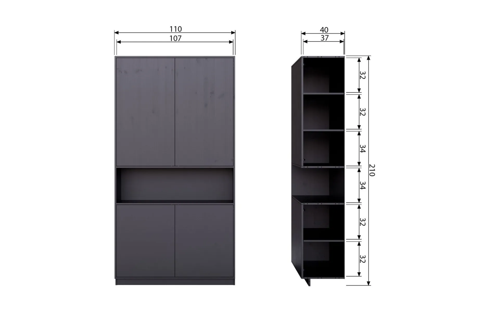 Arteksio Highboard 110 cm