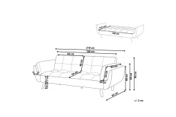 Asaby 3-seters Sovesofa