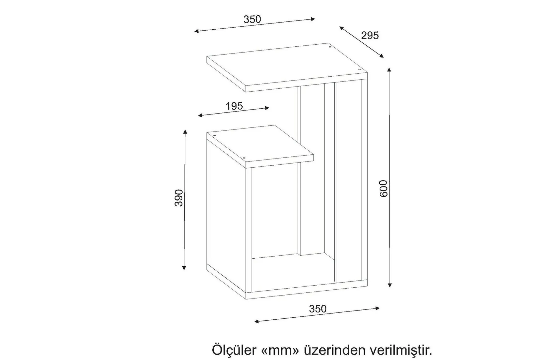 Asillane Sidebord Moderne
