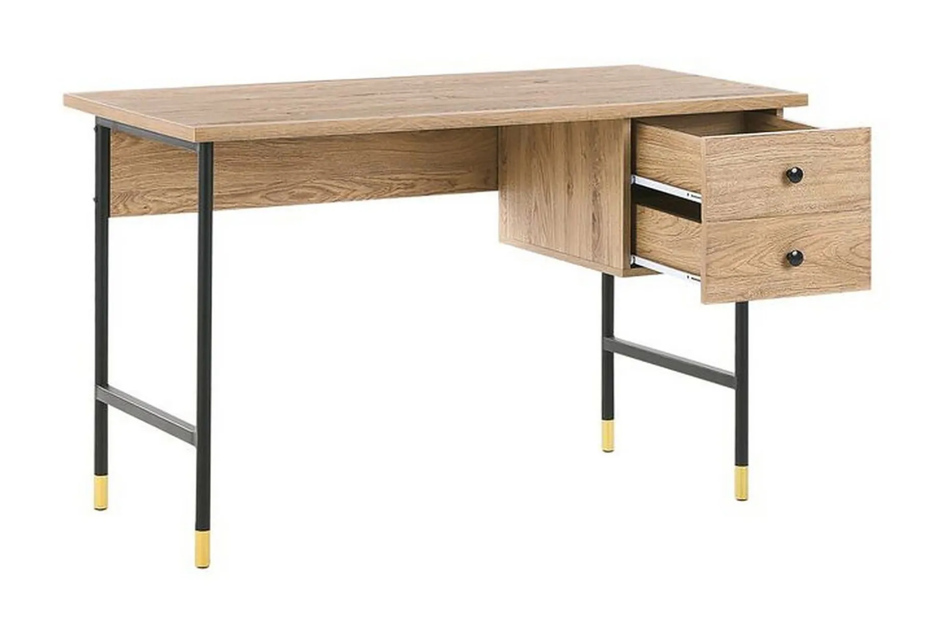 Assaria Skrivebord 120 cm med Oppbevaring 2 Skuffer