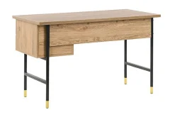 Assaria Skrivebord 120 cm med Oppbevaring 2 Skuffer