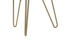 AtHena Sidebord 55 cm Marmorlook/Hvit/Messing