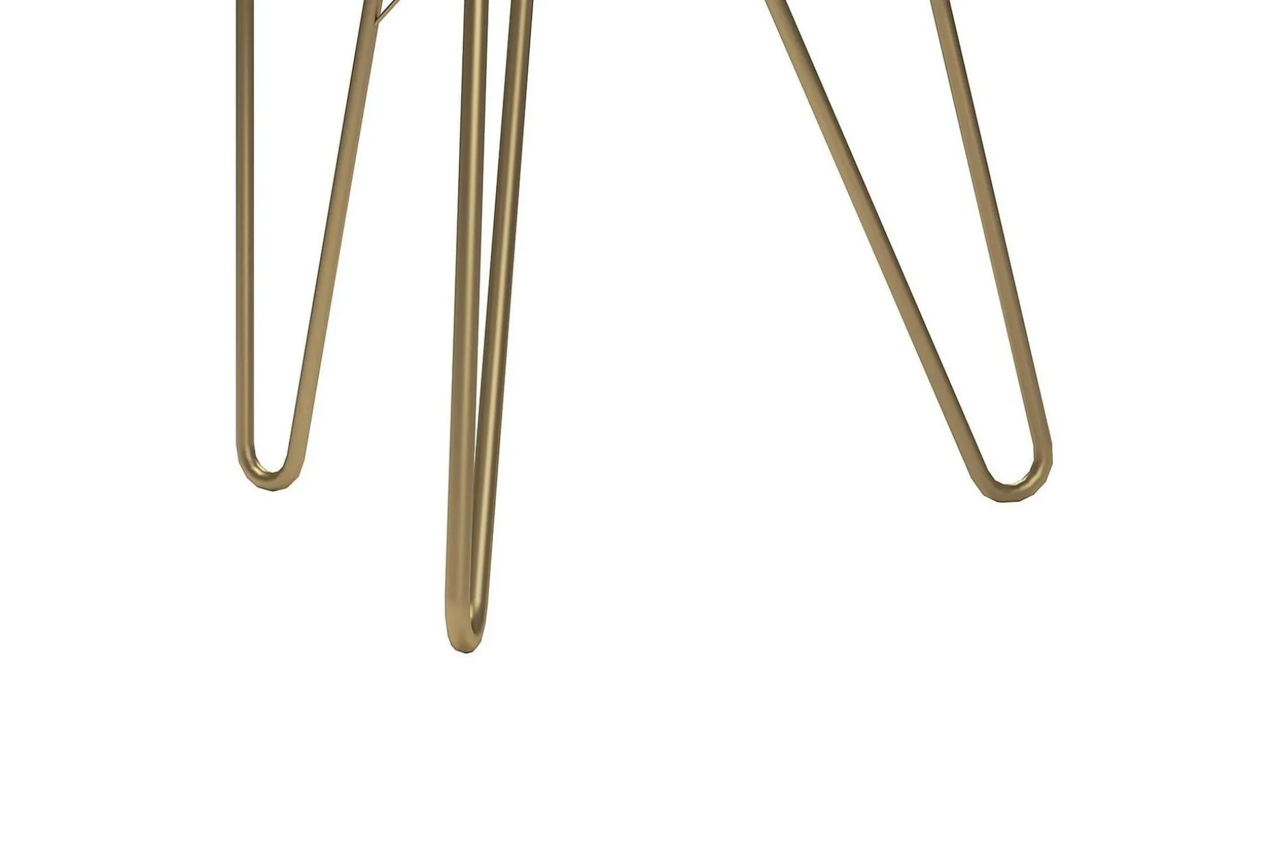 AtHena Sidebord 55 cm Marmorlook/Hvit/Messing