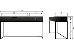 Atila Avlastningsbord 140 cm