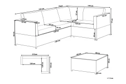 Avola Loungegruppe 212 cm