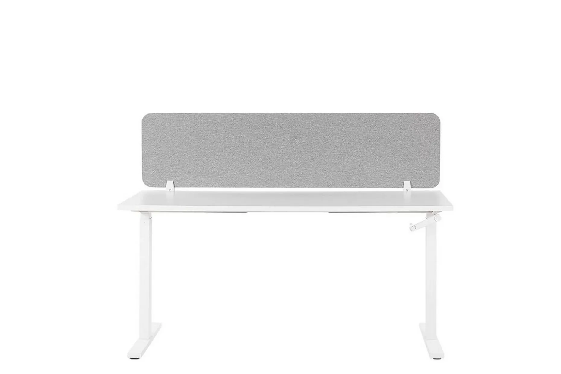 Avskjerming til Skrivebord 160x40 cm grå WALLY