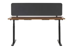 Avskjerming til Skrivebord 180x40 cm grå WALLY