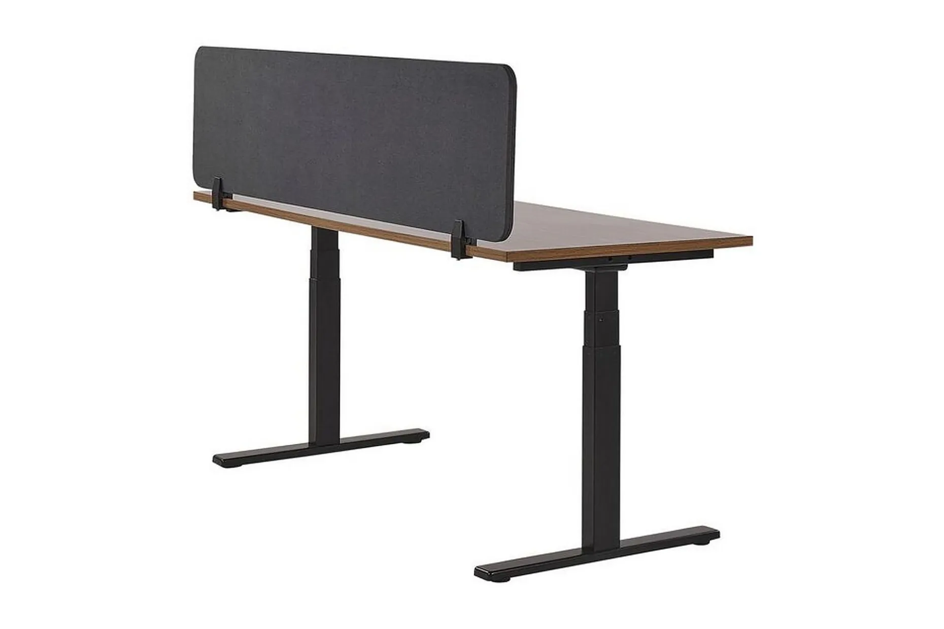 Avskjerming til Skrivebord 180x40 cm grå WALLY