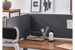 Avskjerming til Skrivebord 180x40 cm grå WALLY