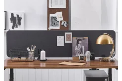 Avskjerming til Skrivebord 180x40 cm grå WALLY