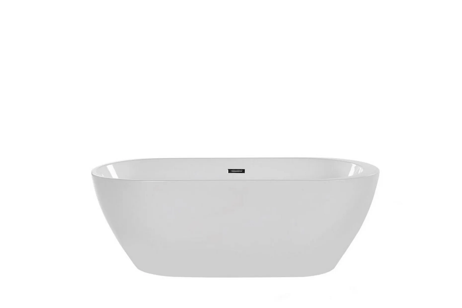 Badekar frittstående 160 cm Hvit NEVIS