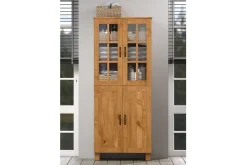Baderomsskap Alby 75x30x170 cm, Beiset/funksjonsbeskrivelse